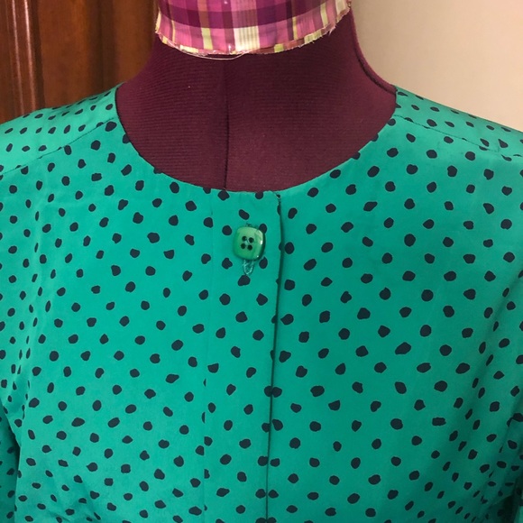 Vintage one of a kind polka dot dress - Picture 5 of 8